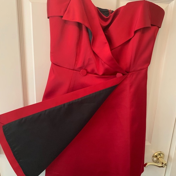 Satin Dress with exposed shoulders by Zara - Picture 7 of 8